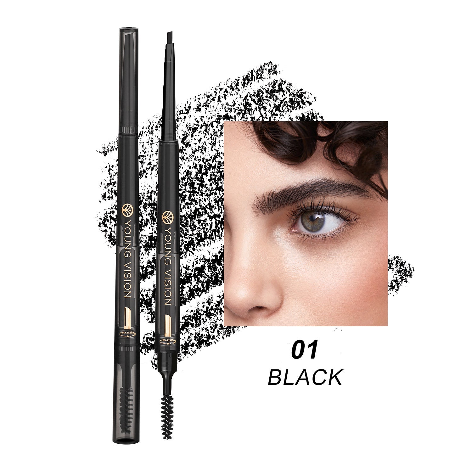 Fog Sense™ 3-in-1 Brow Pencil – Waterproof & Smudge-Free