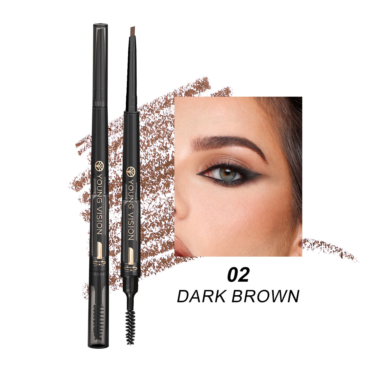 Fog Sense™ 3-in-1 Brow Pencil – Waterproof & Smudge-Free